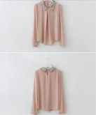 Camisa com Gola Paetê Cód. 109