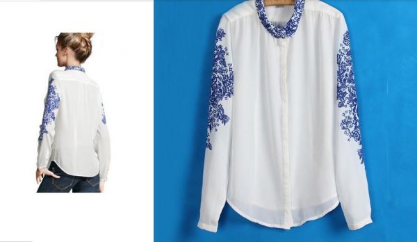 Camisa Estampa Azulejo Cód. 107