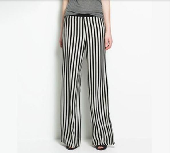 Calça Pantalona Listrada