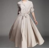 Vestido Longo de Linho _ LUXO Cód. 009